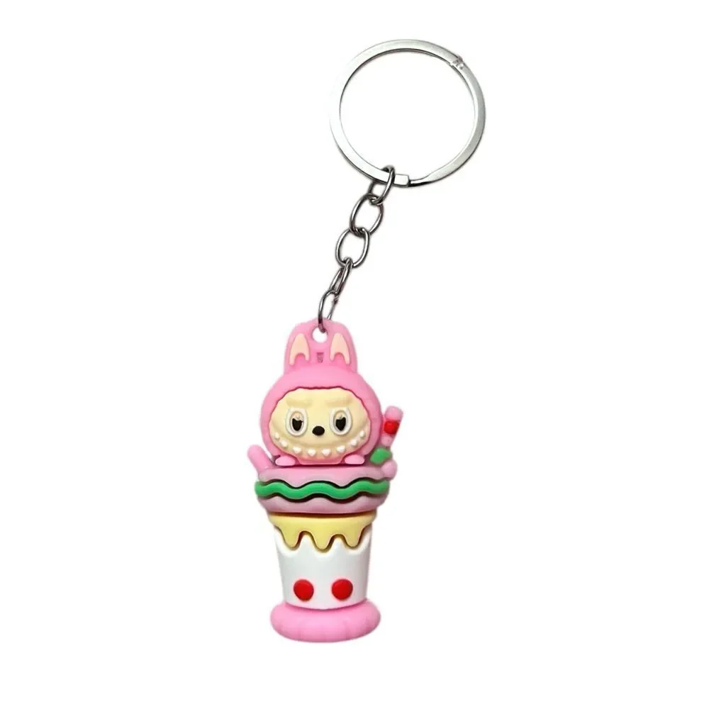 🤯5/$25🤯 Cute Pink Labubu On Ice Cream Keychain FLASH SALE